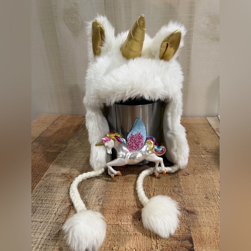 Unicorn Bundle: Girls Hat and Ornament Set